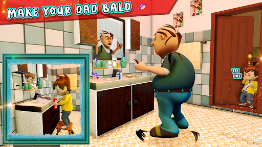 Virtual Angry Dad Simulator - Gameplay image of android game