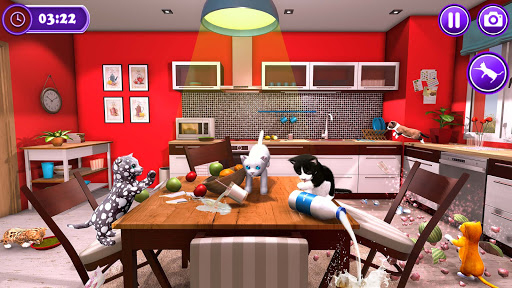 Pet Cat Simulator Cat Games - Gameplay image of android game