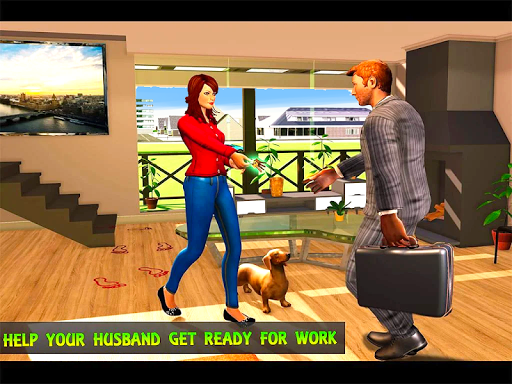 Virtual Mom Family Simulator - Gameplay image of android game