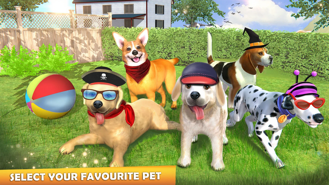 Family Pet Dog Games - عکس بازی موبایلی اندروید
