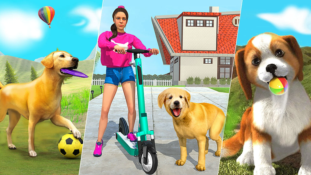 Family Pet Dog Games - Gameplay image of android game