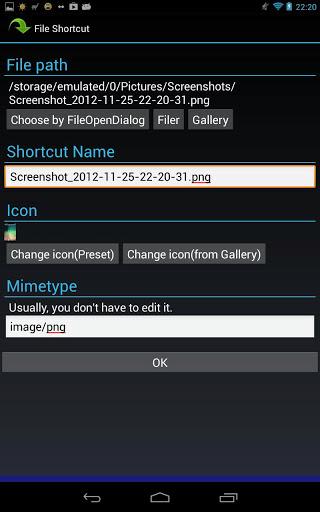 File Shortcut - Image screenshot of android app