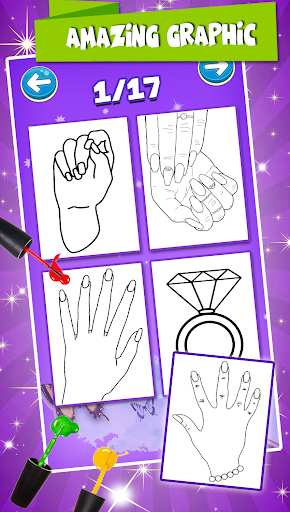 Fashion Nail Coloring Pages - Image screenshot of android app