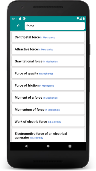 Pocket Physics Formulas - عکس برنامه موبایلی اندروید