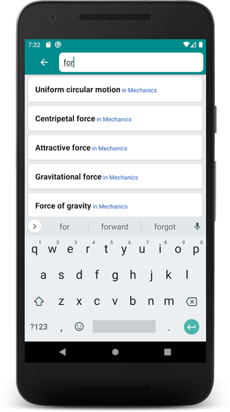 Pocket Physics Formulas - عکس برنامه موبایلی اندروید