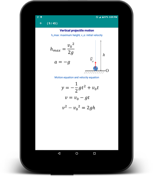 Pocket Physics Formulas - عکس برنامه موبایلی اندروید