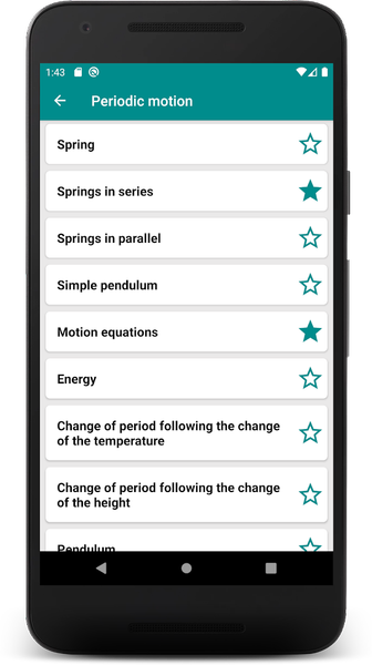 Pocket Physics Formulas - عکس برنامه موبایلی اندروید
