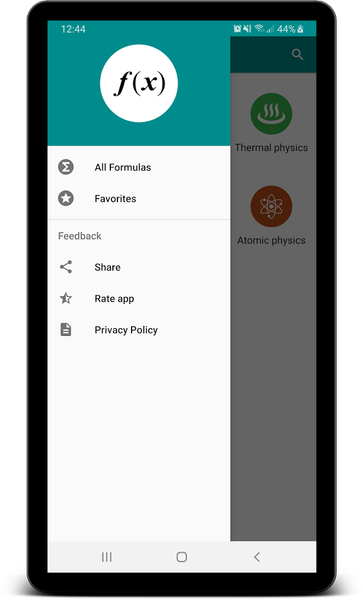 Pocket Physics Formulas - عکس برنامه موبایلی اندروید