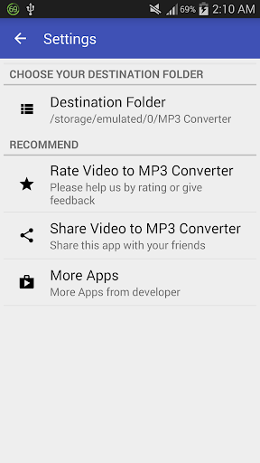 Video to MP۳ Converter - MP۳ Tagger – تبدیل ویدیو به MP۳ - عکس برنامه موبایلی اندروید
