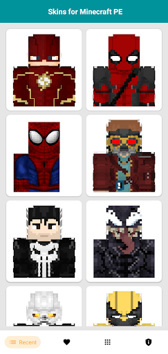 Superhero Skins for Minecraft - Image screenshot of android app