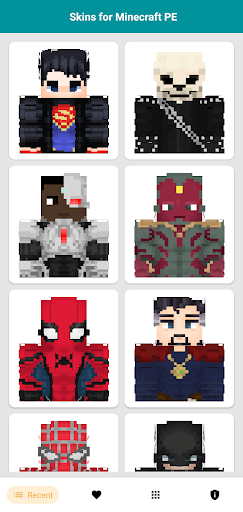 Superhero Skins for Minecraft - Image screenshot of android app