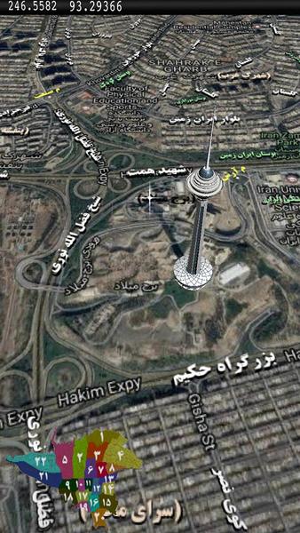 نقشه تهران - عکس برنامه موبایلی اندروید