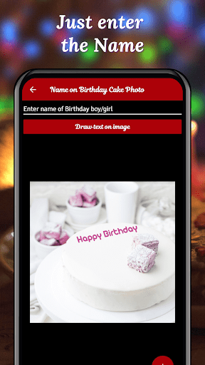 Name On Birthday Cake & Photo - عکس برنامه موبایلی اندروید
