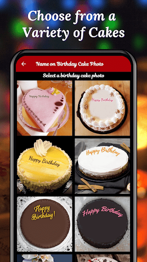 Name On Birthday Cake & Photo - Image screenshot of android app