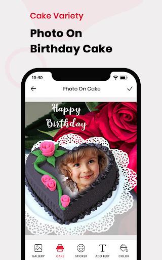 Name Photo On Birthday Cake - عکس برنامه موبایلی اندروید