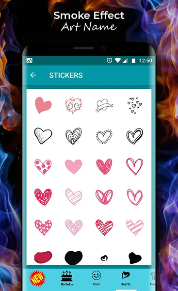 Smoke Name Art - Smoke Effect - عکس برنامه موبایلی اندروید