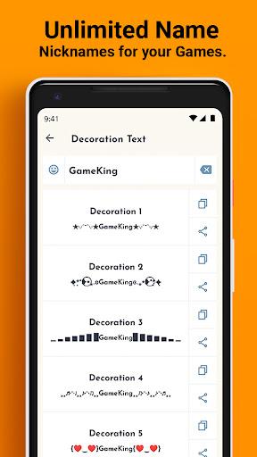 Name Generator - Nickname Fire - Image screenshot of android app