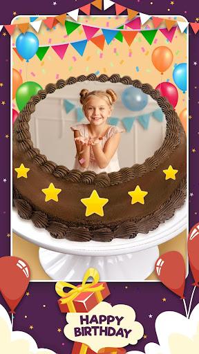 Photo On Birthday Cake - Image screenshot of android app
