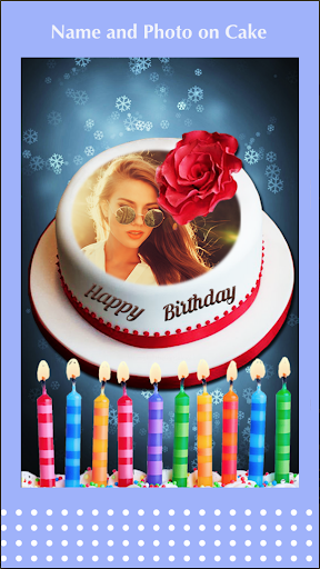 Birthday Cake with Name Photo - Image screenshot of android app