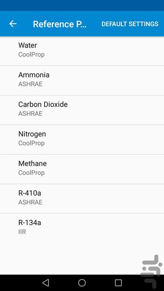 ماشین حساب ترمودینامیکی - عکس برنامه موبایلی اندروید