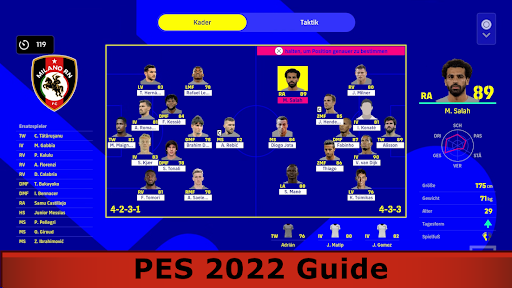 eFootball PES 2022 Game guide - Image screenshot of android app