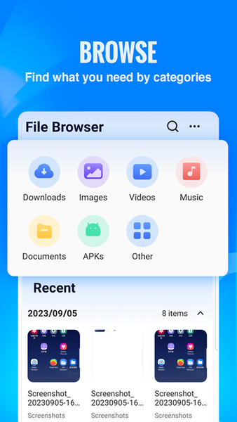 File Browser - عکس برنامه موبایلی اندروید