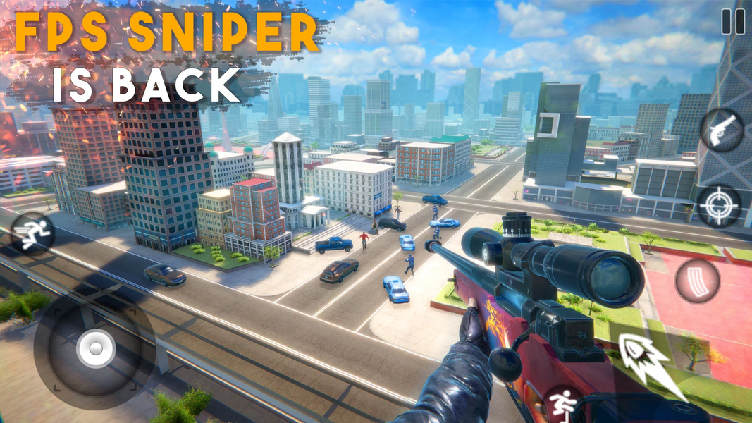 Sniper 3d Commando Offline - عکس بازی موبایلی اندروید
