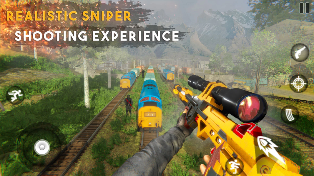 Sniper 3d Commando Offline - عکس بازی موبایلی اندروید