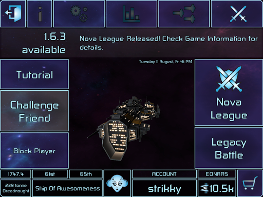 War Space: Free Strategy MMO - Gameplay image of android game