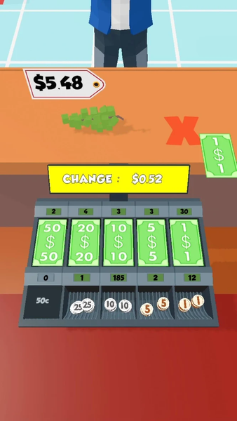 Cashier 3D - Gameplay image of android game