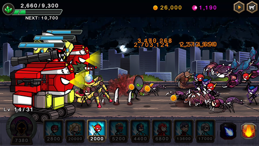 HERO WARS SuperStickmanDefense - Gameplay image of android game