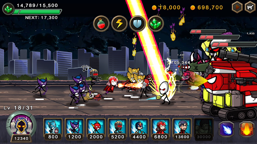 HERO WARS SuperStickmanDefense - Gameplay image of android game