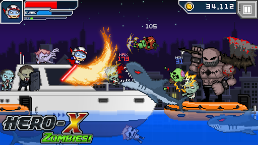 HERO-X: ZOMBIES! - Gameplay image of android game