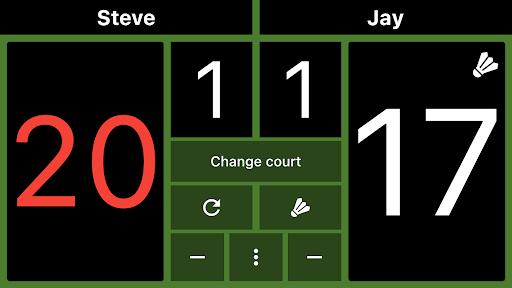 Badminton Scoreboard - Image screenshot of android app