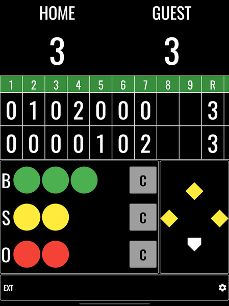Baseball Scoreboard - Image screenshot of android app