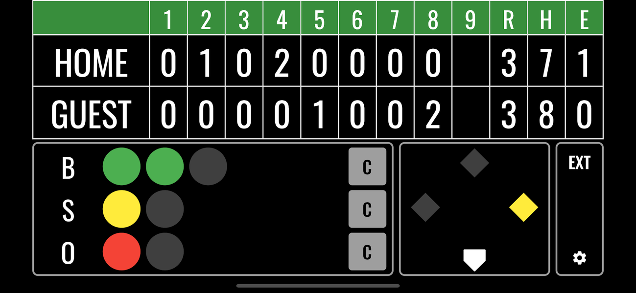 Baseball Scoreboard - Image screenshot of android app