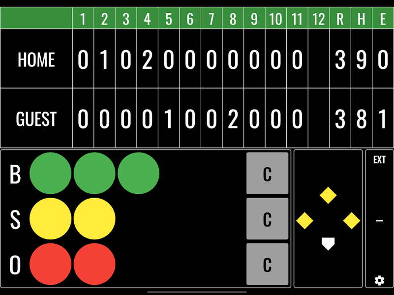 Baseball Scoreboard - Image screenshot of android app