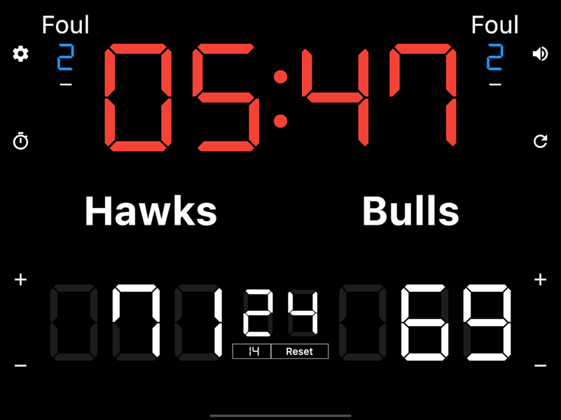 Basketball Scoreboard - Image screenshot of android app