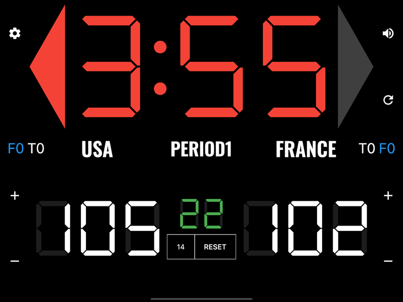 Basketball Scoreboard - Image screenshot of android app