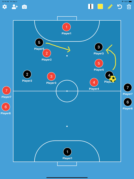 Futsal Tactic Board - Image screenshot of android app