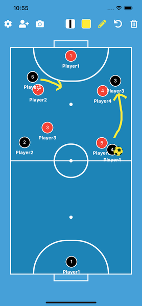 Futsal Tactic Board - Image screenshot of android app