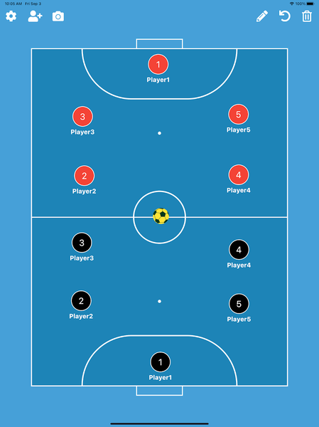Futsal Tactic Board - Image screenshot of android app