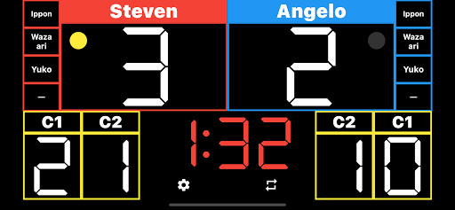 Karate Scoreboard - Image screenshot of android app