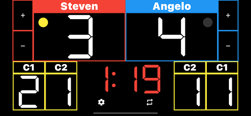 Karate Scoreboard - Image screenshot of android app