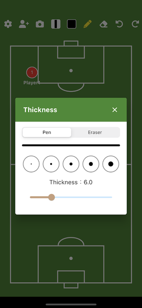 Soccer Tactic Board - Image screenshot of android app