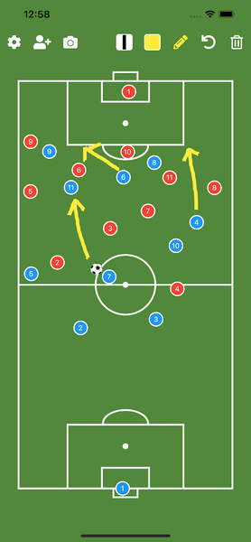 Soccer Tactic Board - Image screenshot of android app