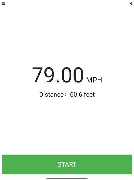 Simple Speed Gun - Image screenshot of android app