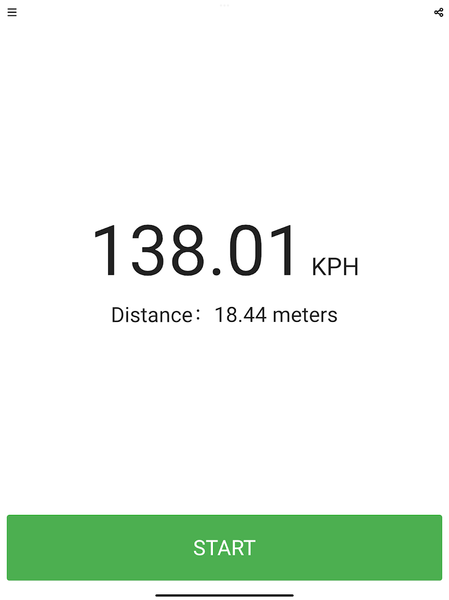 Simple Speed Gun - Image screenshot of android app