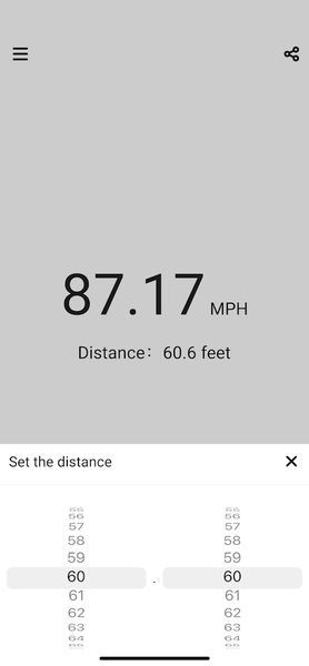 Simple Speed Gun - Image screenshot of android app