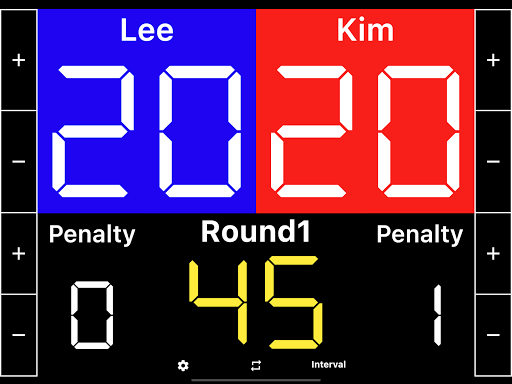 Taekwondo Scoreboard - Image screenshot of android app